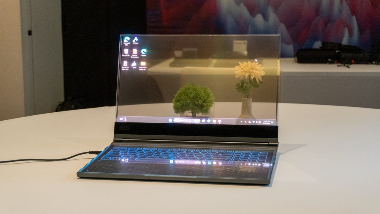 Lenovo Transparent Laptop Design For Future Computing